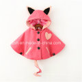 Small Ears and Tail Cloak Cape Woolen Jacket Children